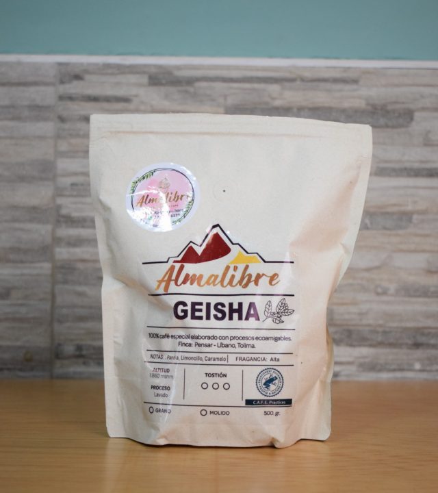 Empaque de café Almalibre Geisha