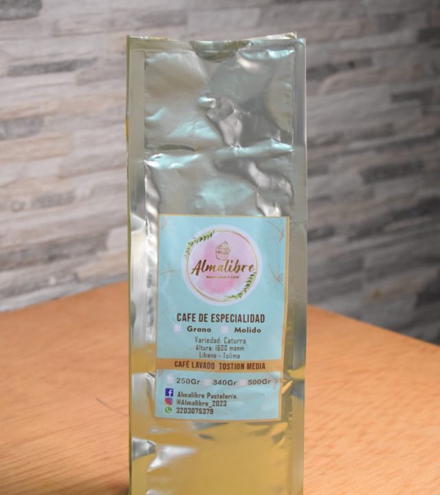 Café Almalibre en empaque dorado